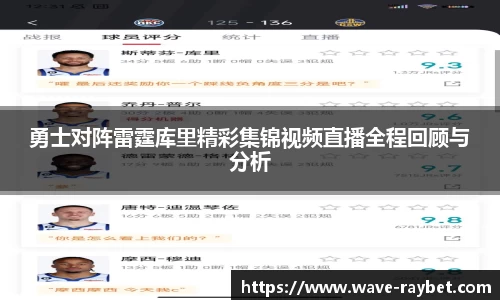 勇士对阵雷霆库里精彩集锦视频直播全程回顾与分析